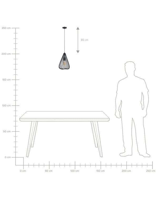 Hængende Loftlampe Vedhængslampe Geometrisk Skærm Metal Industrielt Design