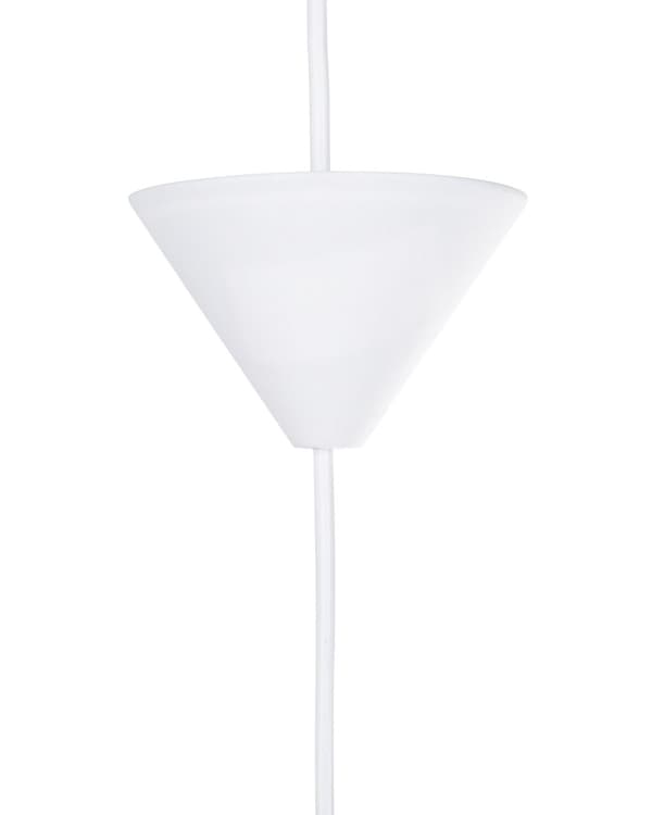 Pendel Lampe Hvid Fjer og Plastik ø 40 x 34 cm Rund Snebold Kugleform Glamourøs Moderne Flot Fluffy Hængelampe Retro Stue Soveværelse Dekor
