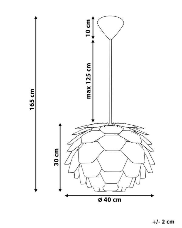 Pendel Sort Plastic Grankogle Shade Hængelampe