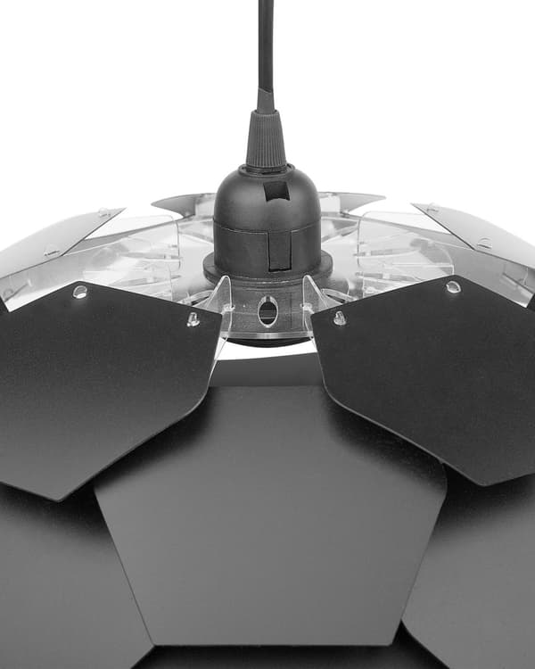 Pendel Sort Plastic Grankogle Shade Hængelampe