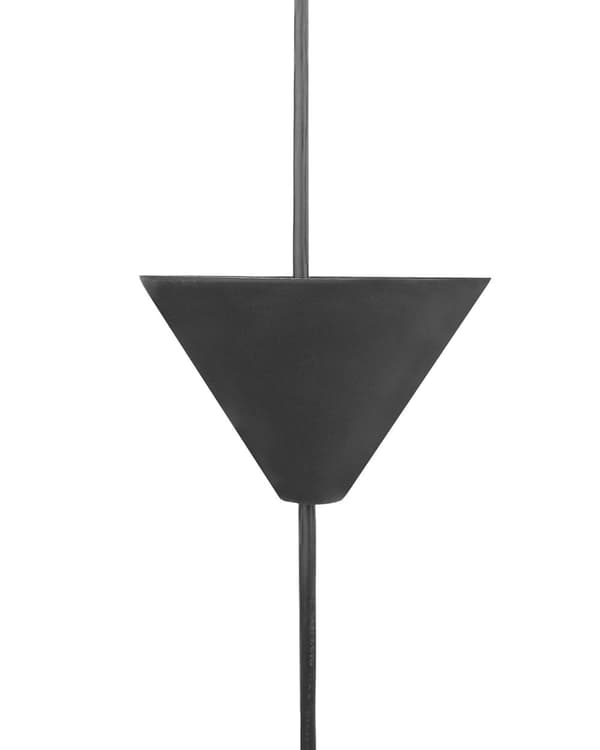 Pendel Sort Plastic Grankogle Shade Hængelampe
