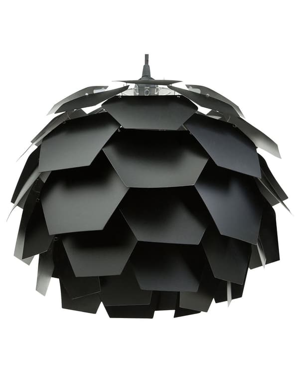 Pendel Sort Plastic Grankogle Shade Hængelampe