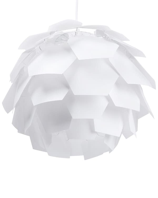 Pendel Hvid Plastic Grankogle Shade Hængelampe