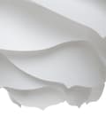 Miniatyrbillede 8 af 9: Pendel Lampe Hvid Plastik ø 41 x 113 cm Dekorativ Rund Hængelampe Blomst Mønster Skærm Loftlampe over Spisebord Stue Spisebordslampe Tilbehør