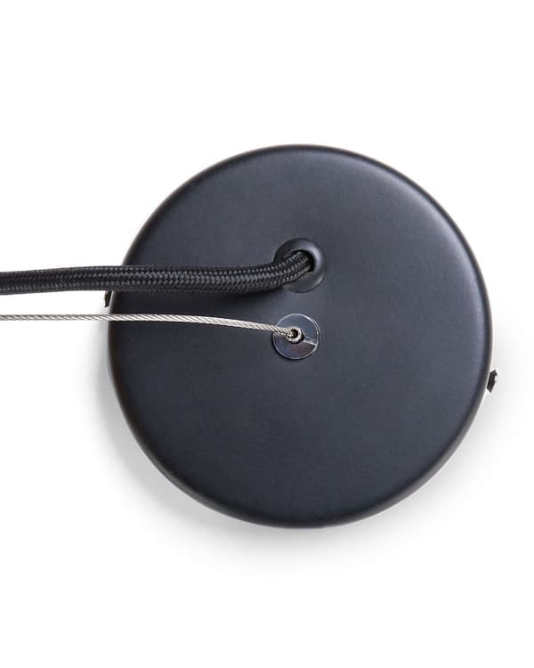 Pendel Lampe Grå beton 116 cm Rund Flad Hængelampe Industriel Look Stue Tilbehør Spisebordslampe over Spisebord Køkken