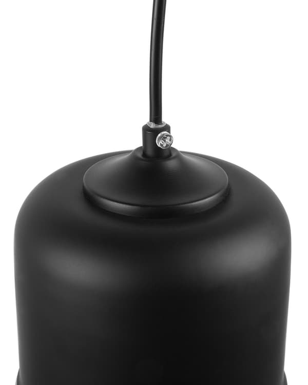 Pendel Lampe Sort Stål og Glas ø 13 x 127 cm Hængelampe Cylinderformet Lampeskærm Transparent Design Spisebordslampe til Køkken over Spisebord