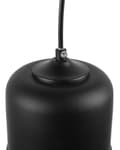Miniatyrbillede 6 af 8: Pendel Lampe Sort Stål og Glas ø 13 x 127 cm Hængelampe Cylinderformet Lampeskærm Transparent Design Spisebordslampe til Køkken over Spisebord
