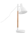 Miniatyrbillede 9 af 11: Bordlampe Hvid Metal Lyst Asketræ 53 cm Designer Justerbar Skærm Skrivebords Indretning Seng Kontor Lille Tilbehør Beroligende Lys Kvalitet