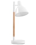 Miniatyrbillede 1 af 11: Bordlampe Hvid Metal Lyst Asketræ 53 cm Designer Justerbar Skærm Skrivebords Indretning Seng Kontor Lille Tilbehør Beroligende Lys Kvalitet