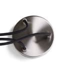 Miniatyrbillede 7 af 8: 3-Hængelampe klynger grå beton med lyst fyrretræ 126H cm kegle formet skærm perfekt arbejdslampe