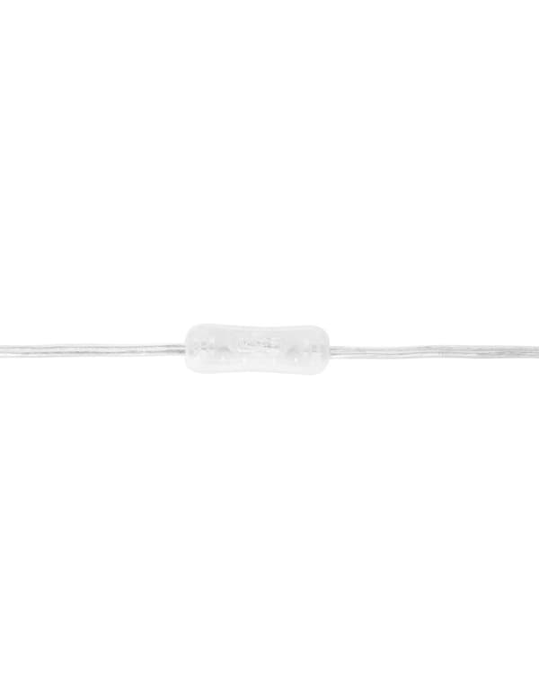 Pöytävalaisin musta 18 x 56 x 18 cm kangasvarjostin hopea metallirunko max 40W