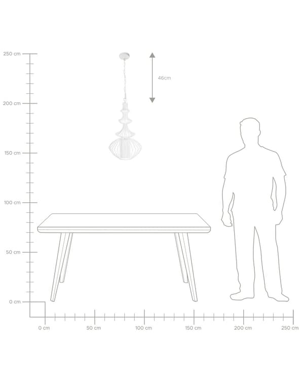 Riippuvalaisin valkoinen metalli 110 cm avonainen abstrakti retro industriaalinen