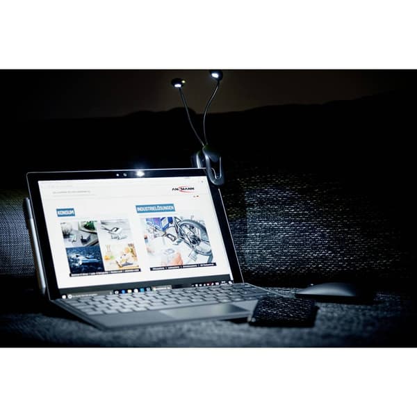 Ansmann Twinflex 1600-0119 Bordsbelysning LED 0.65 W Svart, Silver