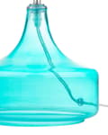 Miniatyrbillede 10 af 11: Bordlampe Blå Hvid Glas og Polyester ø 25 x 42 cm Dekorativ Sengelampe Gennemsigtig med Cylinder Lampeskærm Moderne Design Stue Soveværelse