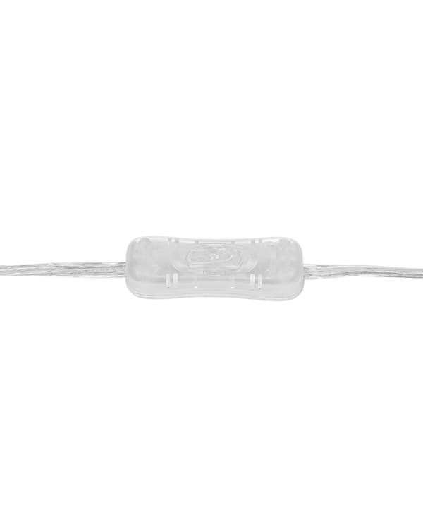 Bordlampe Blå Hvid Glas og Polyester ø 25 x 42 cm Dekorativ Sengelampe Gennemsigtig med Cylinder Lampeskærm Moderne Design Stue Soveværelse