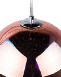 Miniatyrbillede 8 af 10: Loftlampe Kobber Glas Refleks Globus Skærm Lyseffekt Industrielt Design