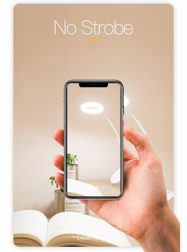 Oppladbar LED-lampe med klemme - dimbar