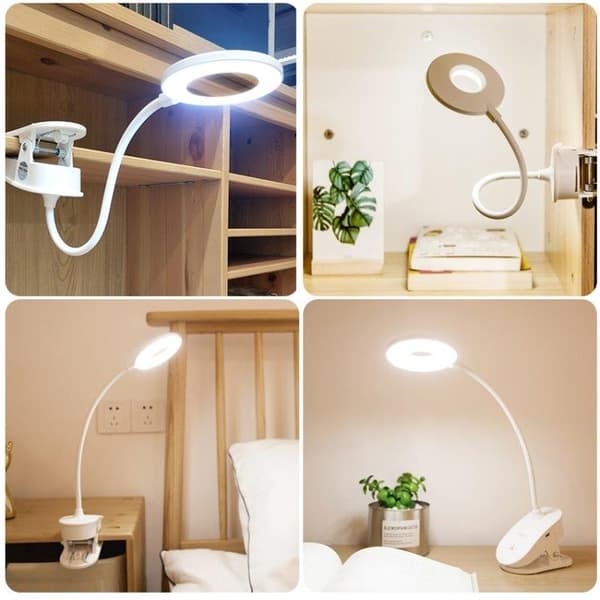 Ladattava LED-valaisin kiinnikkeellä - himmennettävä