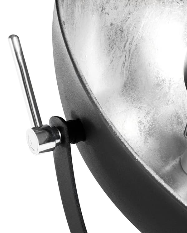Lattiavalaisin musta hopea metalli säädettävä varjostin kolmijalkainen industriaalinen tyyli
