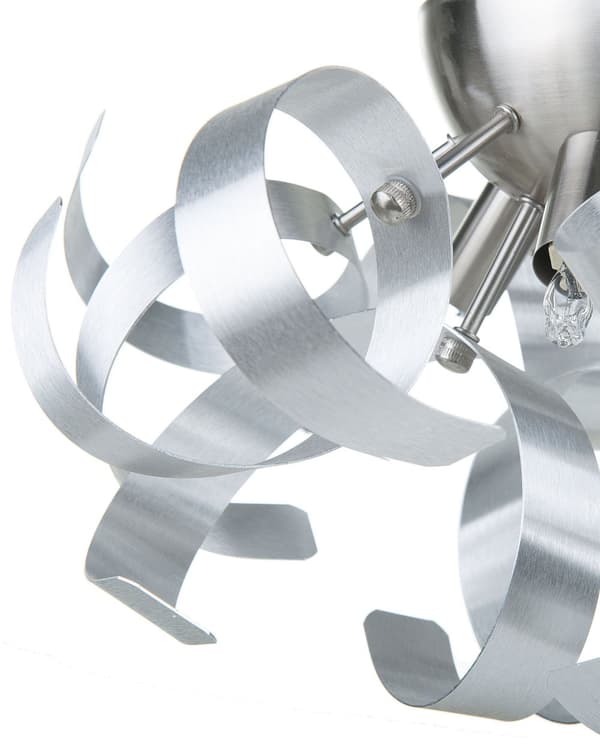 Modern Vägglampa Silvermetall 19 cm Dekorativ Lampskärm av Metallband