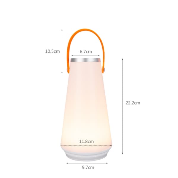 Bærbar campinglampe med touch og genopladelig funktion