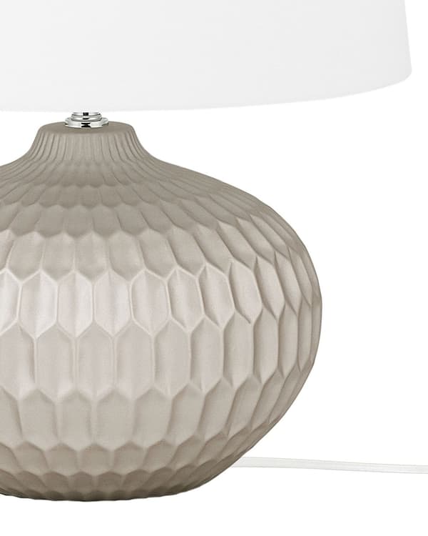 Pöytävalaisin kulta keraaminen jalka valkoinen kangasvarjostin kennokuvio glamour moderni