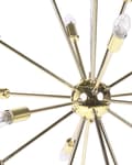 Miniatyrbillede 6 af 9: Pendel 18 Lys Guld Metal Glamourøst Design