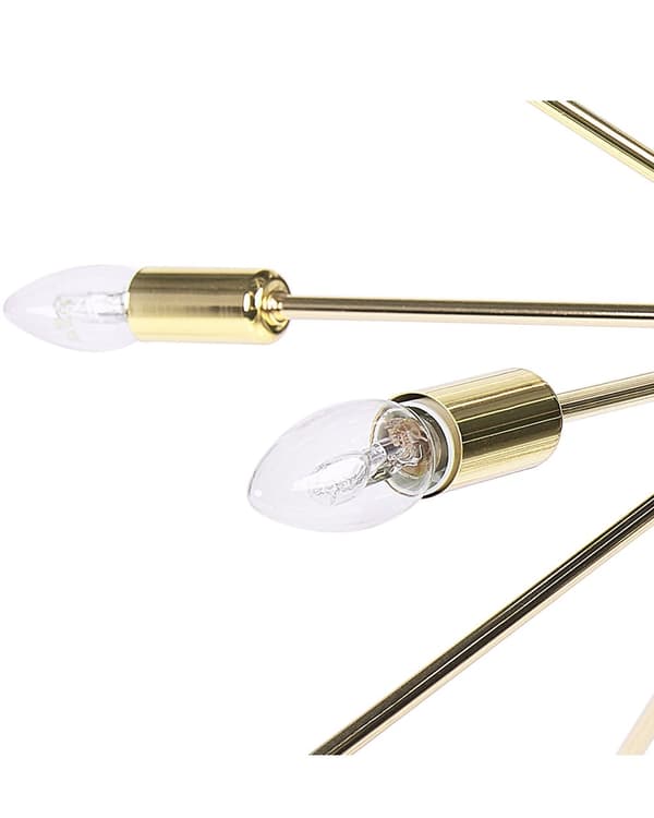 Pendel 18 Lys Guld Metal Glamourøst Design