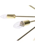 Miniatyrbillede 7 af 9: Pendel 18 Lys Guld Metal Glamourøst Design