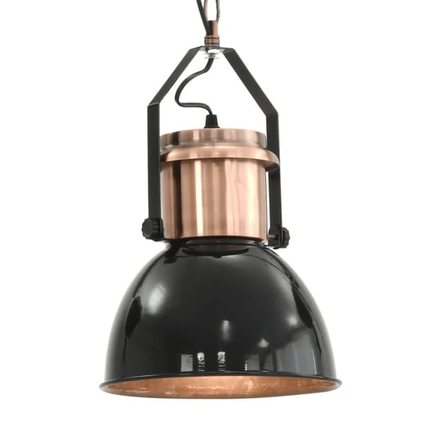 vidaXL Hengelamper 2 stk svart rund E27