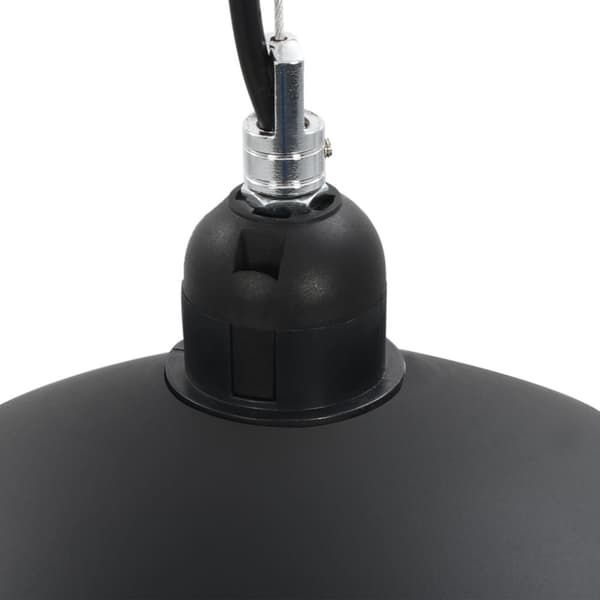 vidaXL Taklamper 2 stk svart og gull halvkuleformet 40 cm E27