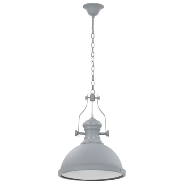 vidaXL loftslampe rund E27 grå