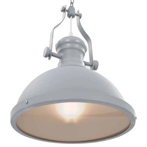 vidaXL loftslampe rund E27 grå