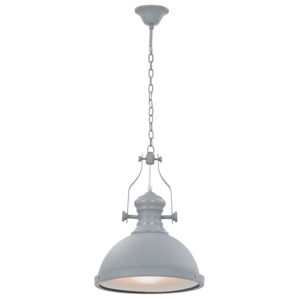 vidaXL loftslampe rund E27 grå