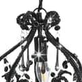 Miniatyrbillede 5 af 6: vidaXL loftlampe med perler rund E14 sort