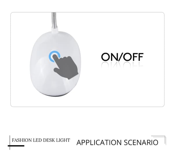 Batteridrevet LED bordlampe