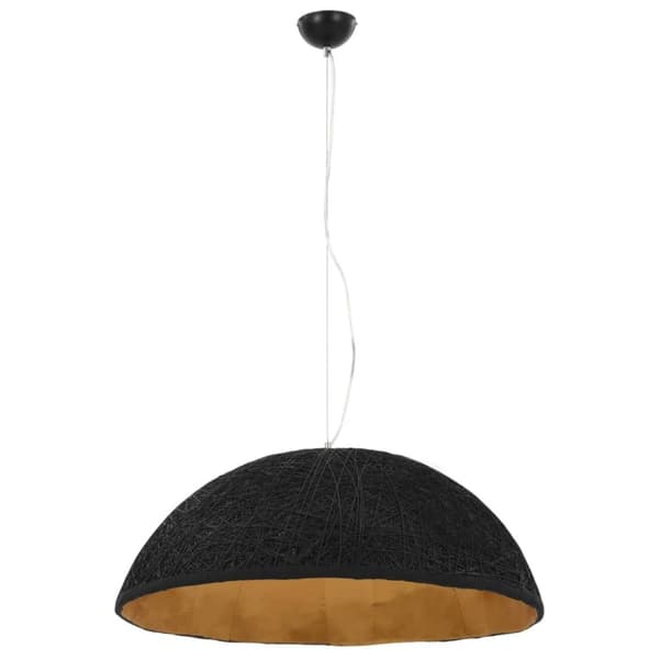 vidaXL Hänglampa svart och guld Ø70 cm E27