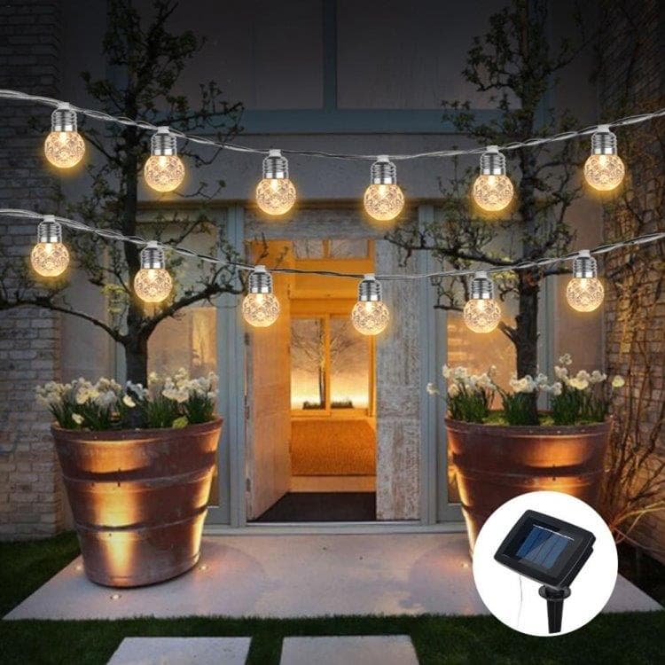 Ljusslinga Sollcellslampa 3.8m 10 LEDs IP65