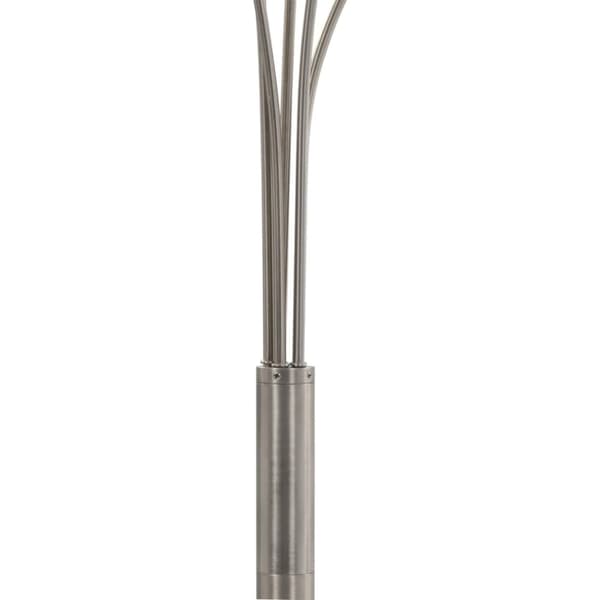 vidaXL Stående lampe 200 cm 5 x E14 sølv