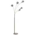 Miniatyrbilde 2 av 8: vidaXL Stående lampe 200 cm 5 x E14 sølv
