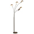 Miniatyrbilde 1 av 8: vidaXL Stående lampe 200 cm 5 x E14 sølv