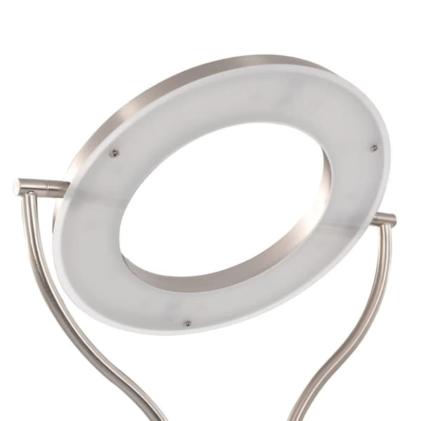 vidaXL gulvlampe 18 W dæmpbar 180 cm sølvfarvet
