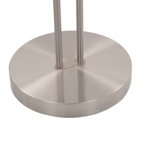 vidaXL gulvlampe 18 W dæmpbar 180 cm sølvfarvet