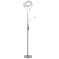 Miniatyrbillede 2 af 9: vidaXL gulvlampe 18 W dæmpbar 180 cm sølvfarvet