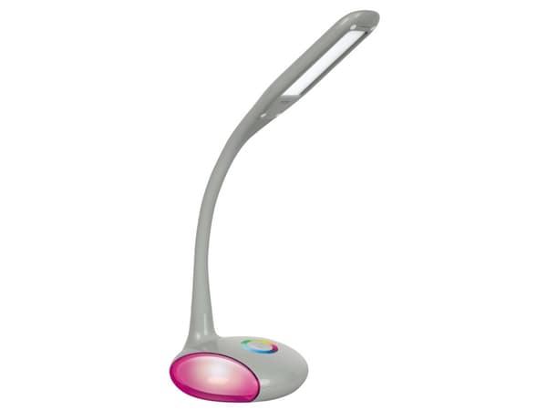Activejet Lampka biurkowa LED AJE-VENUS RGB Grey, Grå, Plast, Soverom, Barnerom, Universell, Moderne, CE, RoHS, ISO 9001, ISO 14001, Ikke-utskiftbare Grå