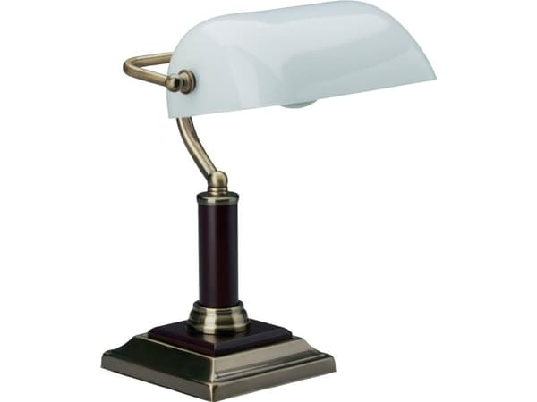 Brilliant Bankir, Messing, Hvit, Glass, Metall, Tre, Soverom, Stue, Kontor, Moderne, II, CE