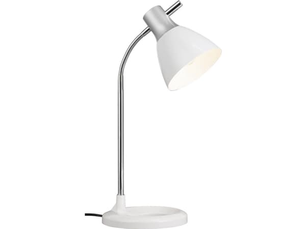 Brilliant Jan, Sølv, Hvit, Metall, Plast, Soverom, Stue, E27, Klar, 40 W