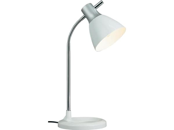 Brilliant Jan, Sølv, Hvit, Metall, Plast, Soverom, Stue, E27, Klar, 40 W