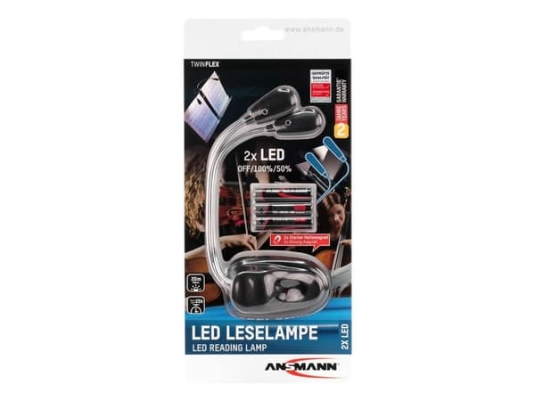 ANSMANN Twinflex - Reading lamp - LED - svart