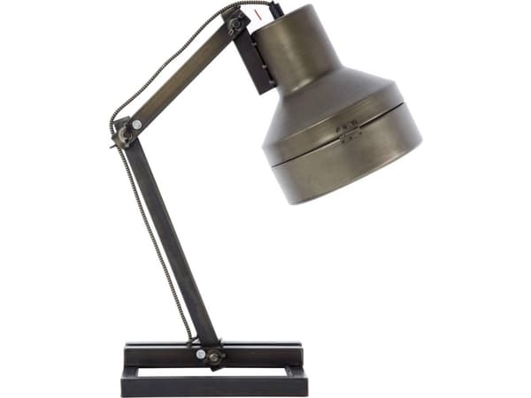 Brilliant Hardwork 99037/46 Skrivebordslampe LED (RGB) E27 28 W Sort, Rustfrit stål